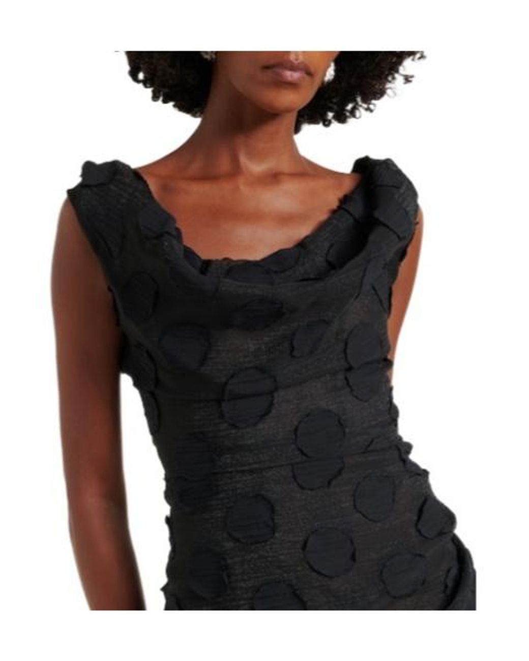 Vivienne Westwood Black Polka Dot Midi Dress
