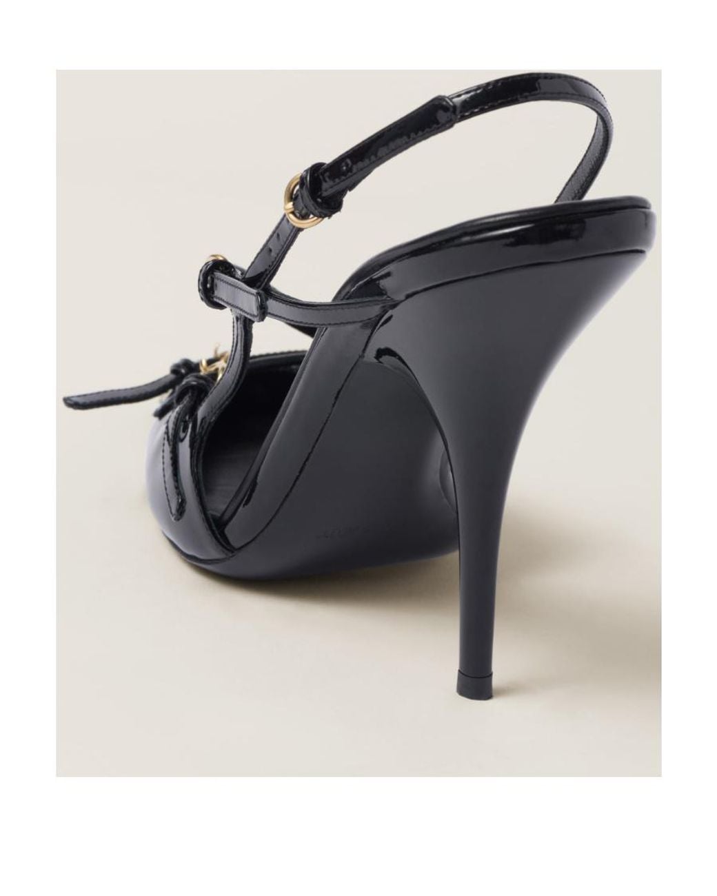 Miu Miu Black High Heels With Buckle Heels