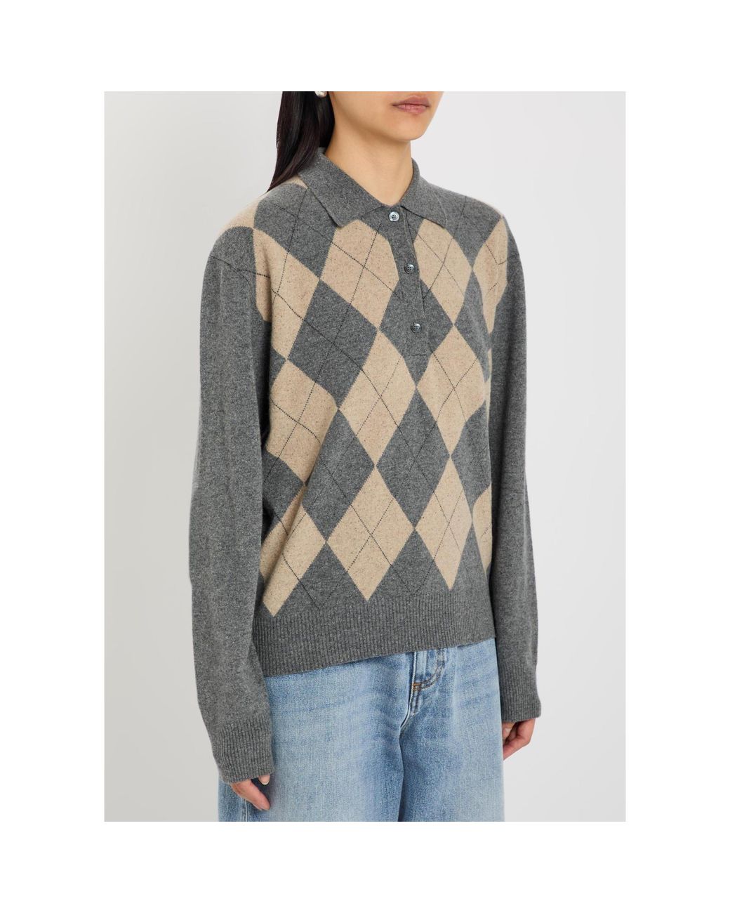 Rohe Gray Polo Jumper