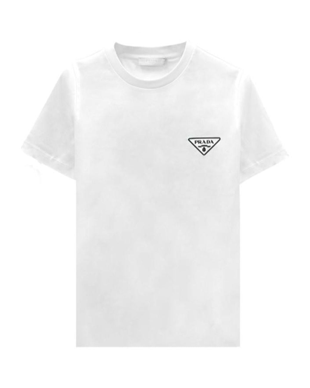 Prada White Short-Sleeved T-Shirt for men