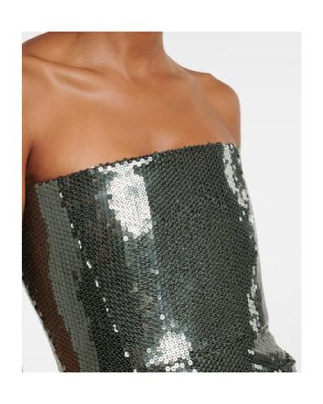 Alex Perry Black Draped Sequined Corset Dress