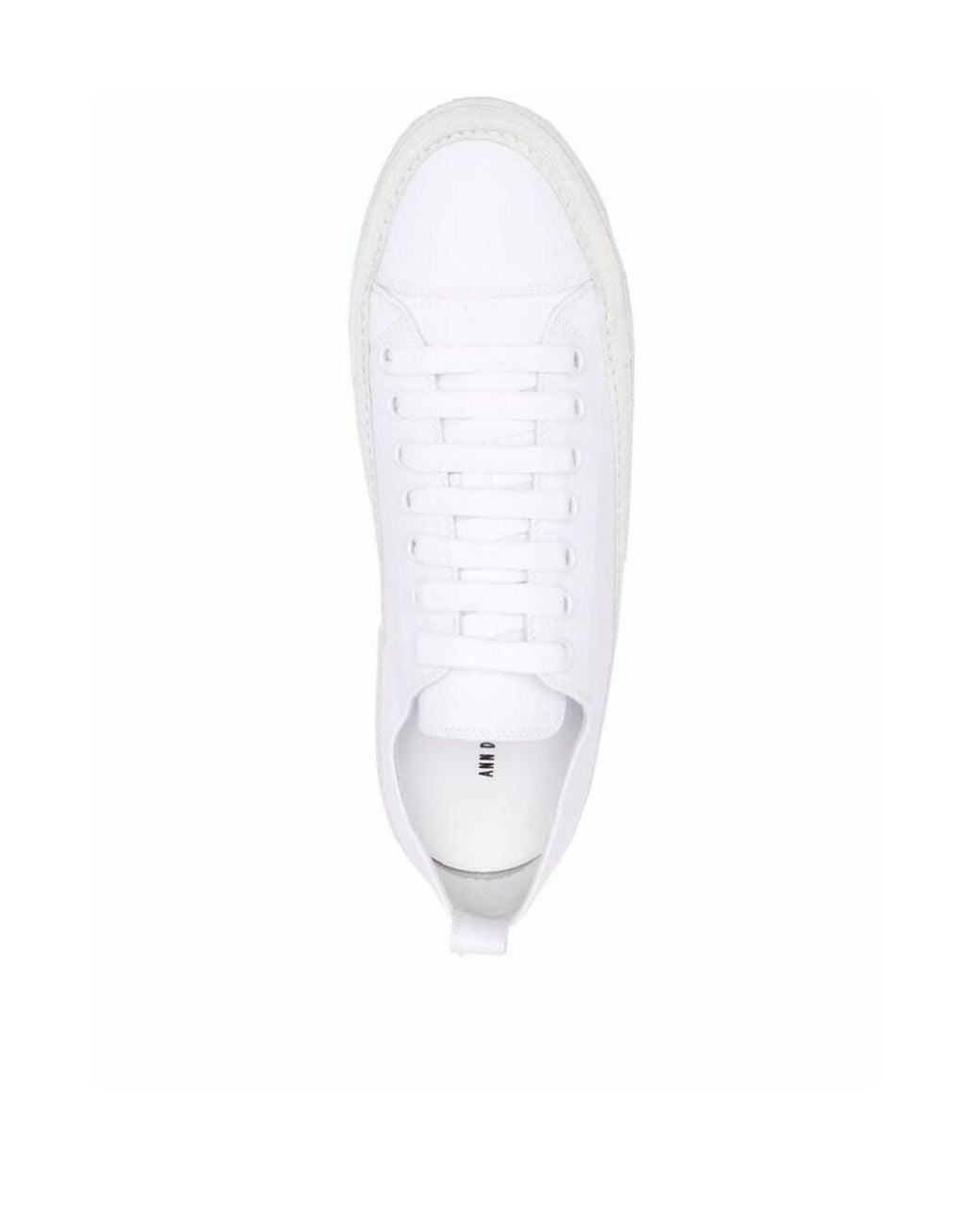 Ann Demeulemeester White Splice Lacing Casual Sneakers for men