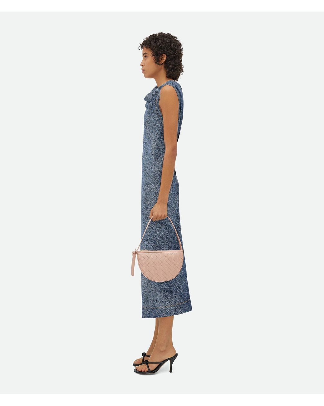 Bottega Veneta Pink Sunrise Zipped Mini Shoulder Bag