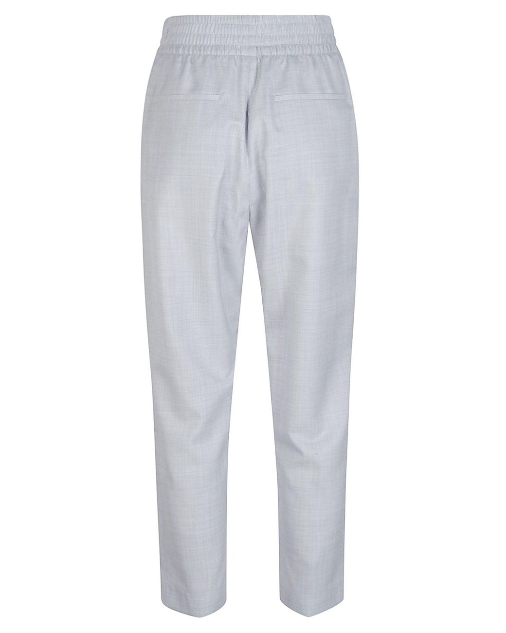 Eleventy Gray Elasticated-Waist Tapered Pants