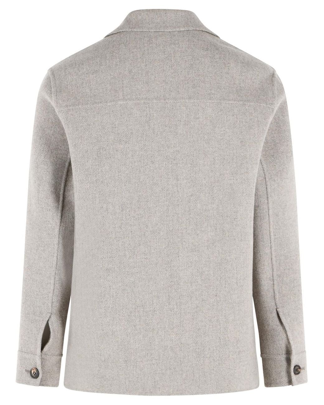 Eleventy Gray Long-Sleeved Jacket for men