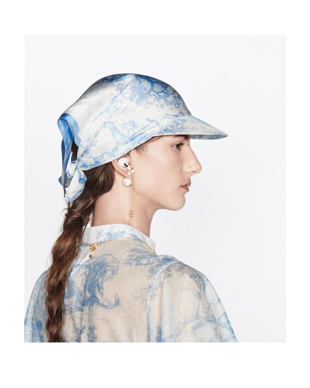 Dior Blue Toile De Jouy Sauvage Hat