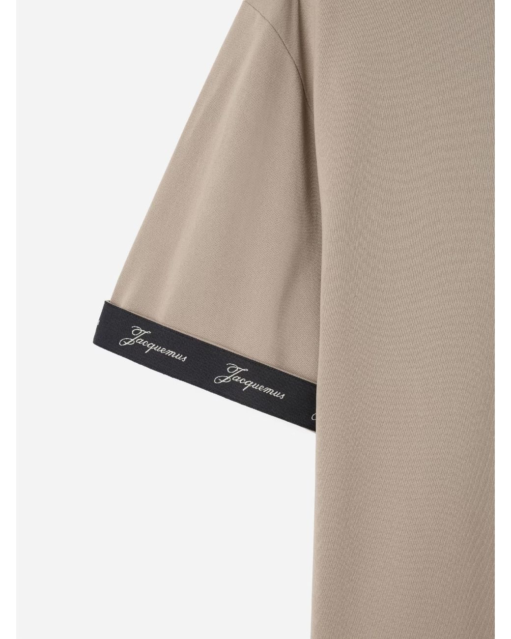 Jacquemus Natural Boxy Paper-Jersey T-Shirt for men