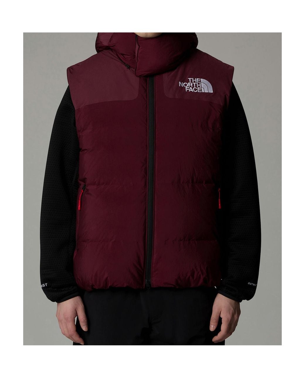 The North Face Red Rmst Himalayan Baltoro Hodoed Down Jacket for men