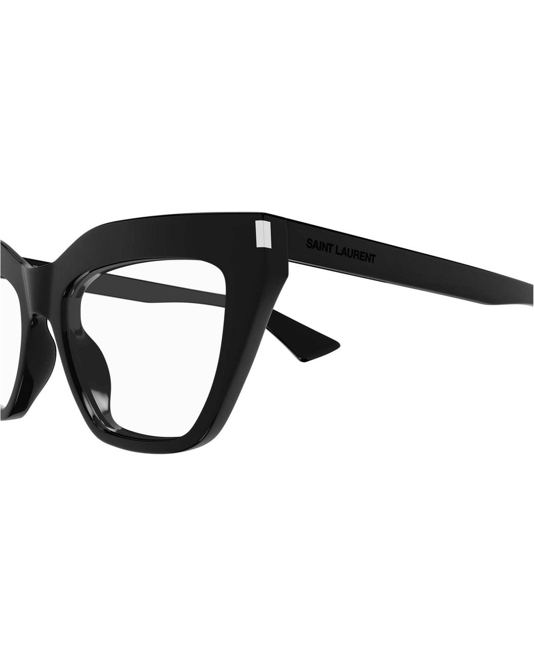 Saint Laurent White Eyewear Butterfly Frame Glasses