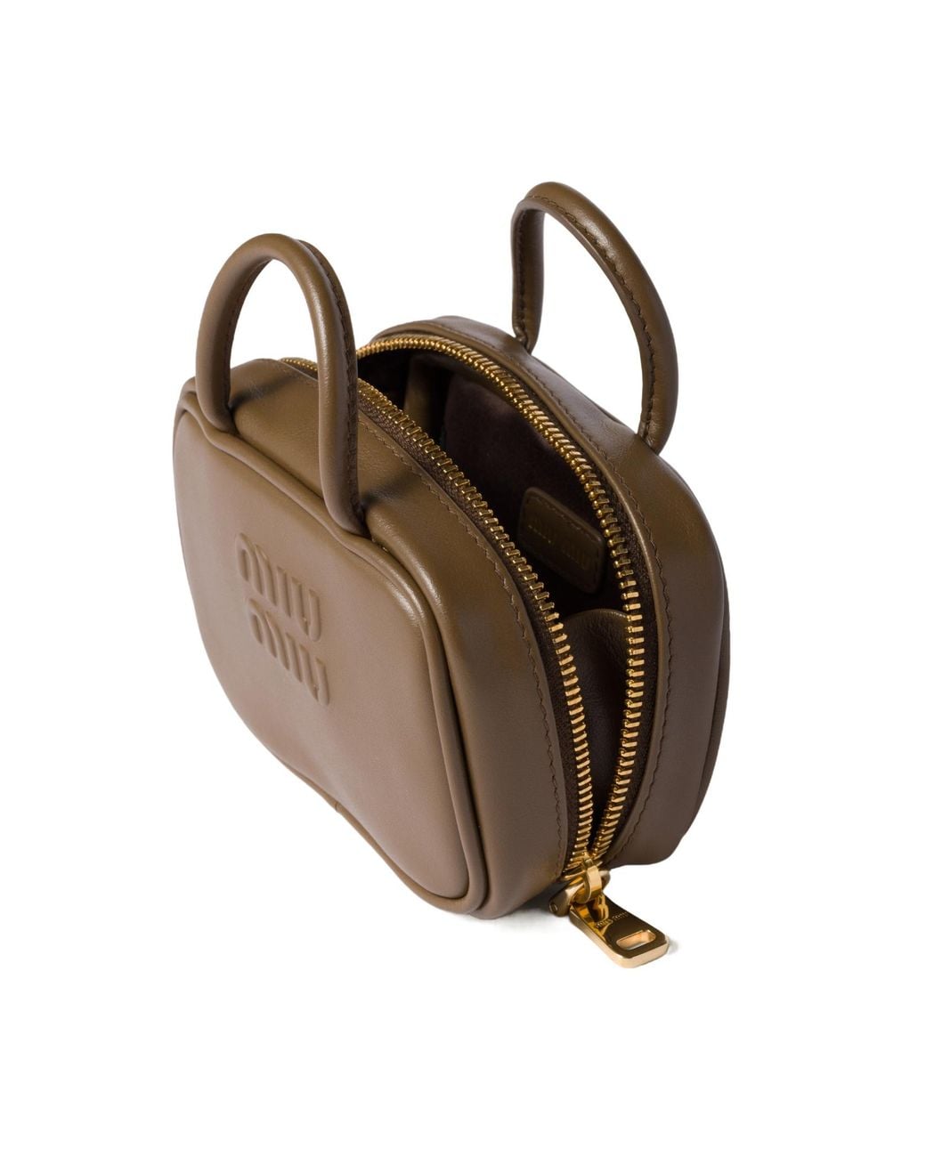 Miu Miu Metallic Logo-Embossed Trick Keychain