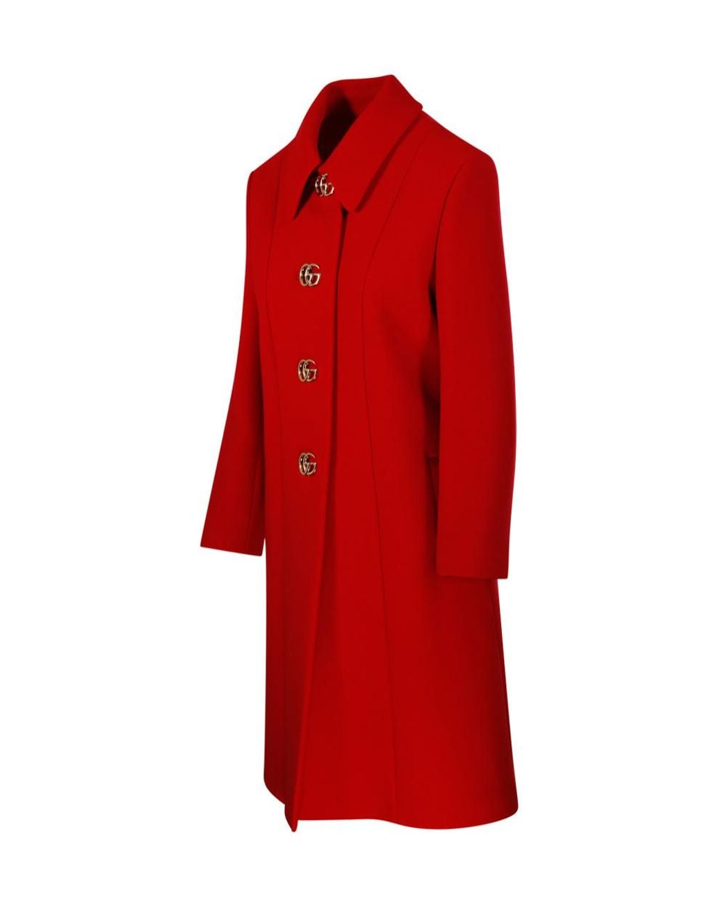 Gucci Double G Button Collared Coat