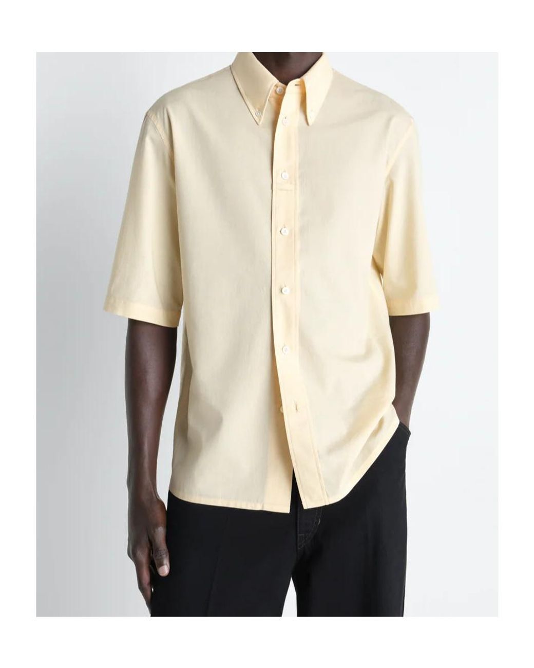 Lemaire Natural Short-Sleeved Shirt for men