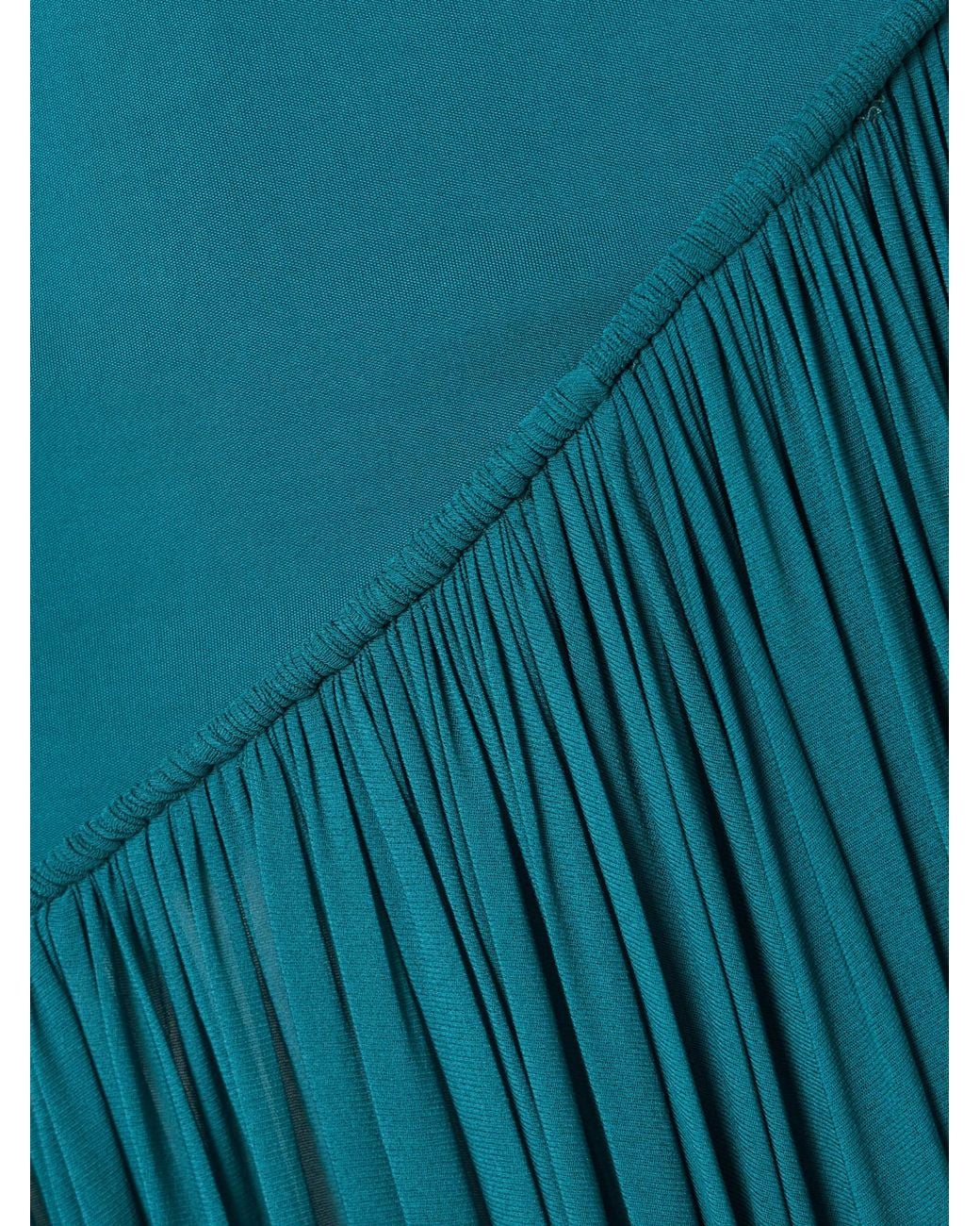 Zimmermann Blue Luna Asymmetric Jersey Dress