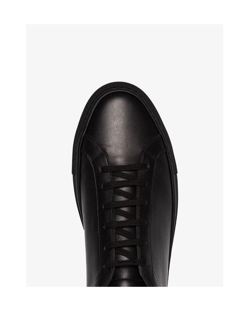 Common Projects Black Lace-Up Casual Sneakers for men