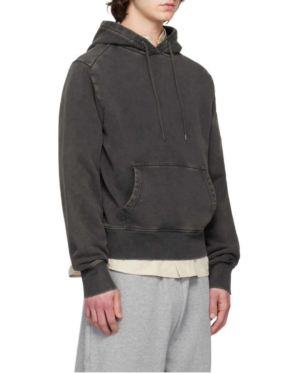 Entire studios Black Standard Pullover Hoodie for men