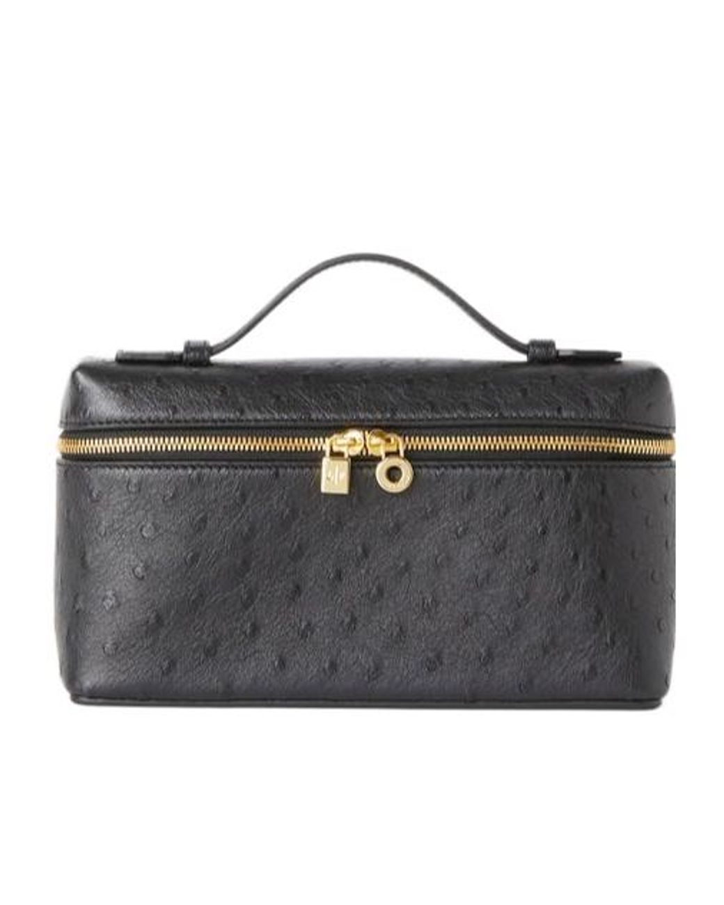 Loro Piana Black Zippered Handbag