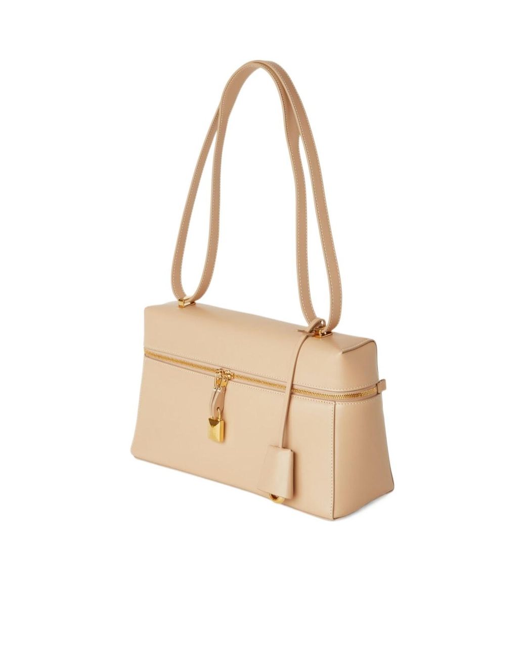 Loro Piana Natural Zip-Open Shoulder Bag