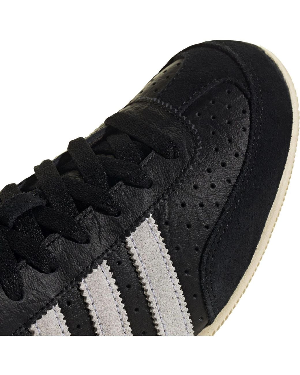 Adidas Originals Black Leather Sneakers