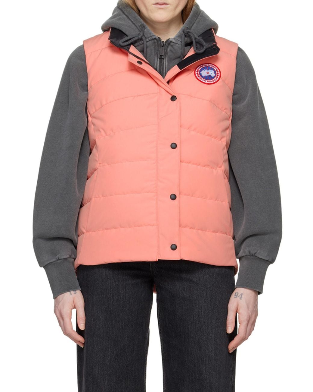 Canada Goose Pink Zippered Down Vest