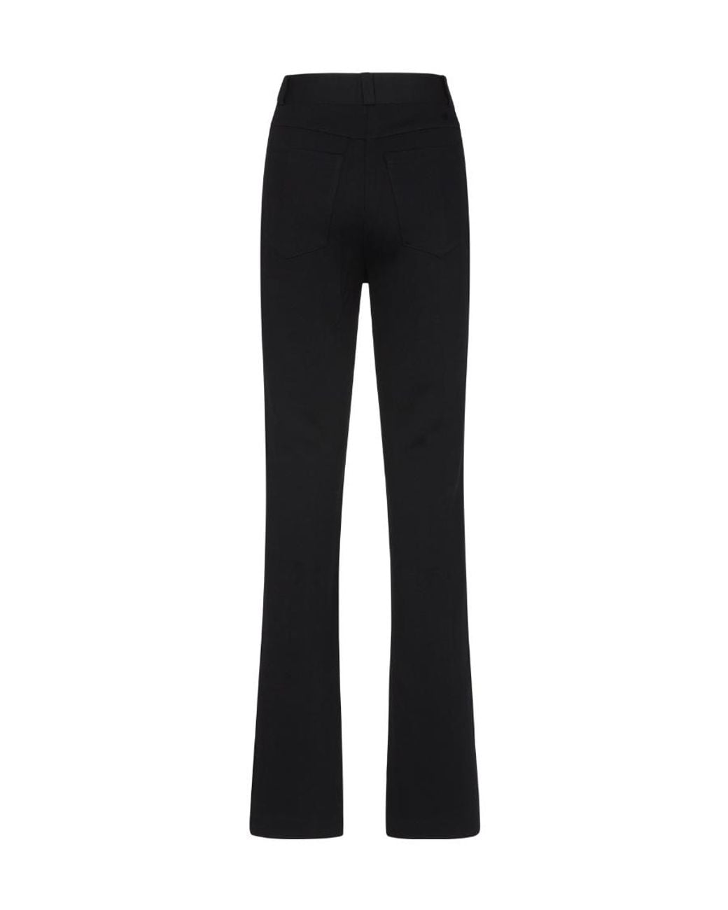 Givenchy Black High-Waist Satin-Finish Flared Trousers