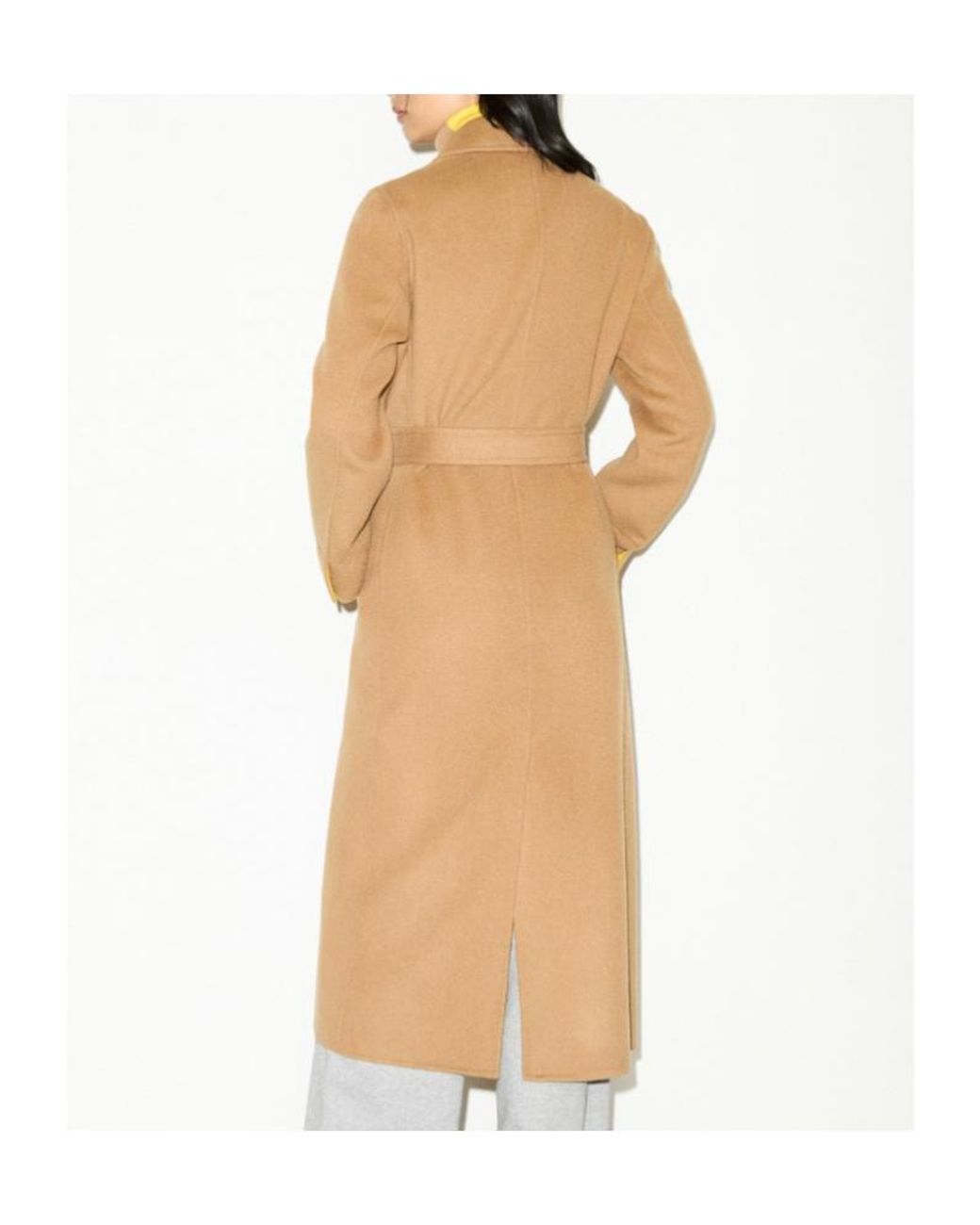 MAX&Co. Natural Longrun Double-Woven Wool Coat