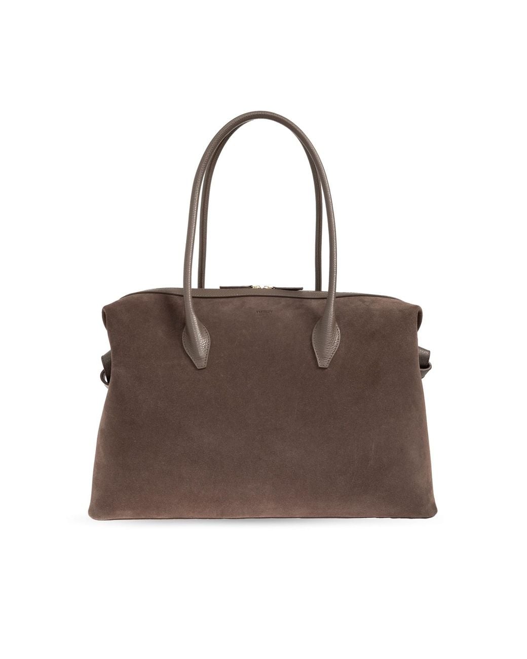 Yuzefi Brown Large Brioche Suede-Leather Duffle Bag