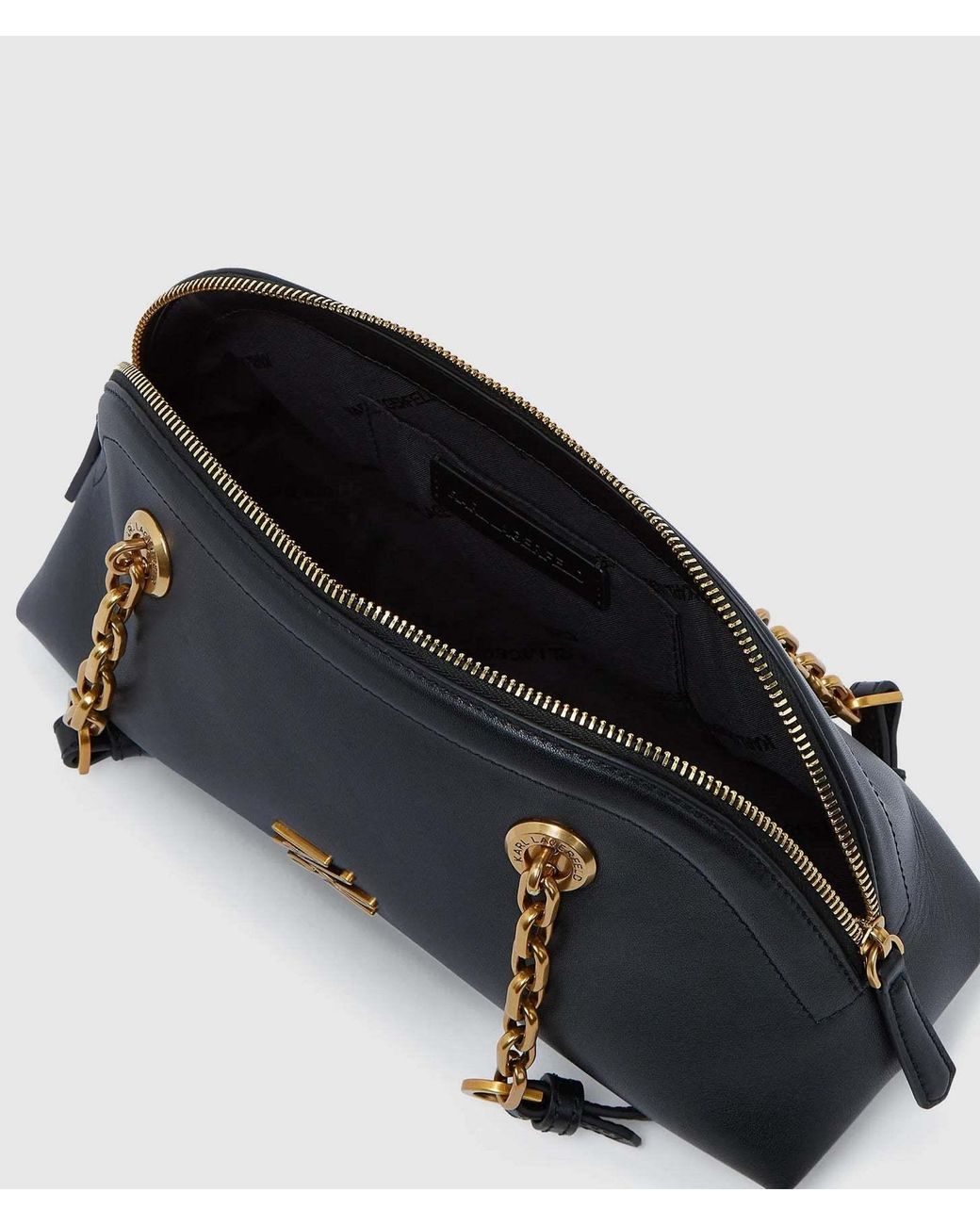 Karl Lagerfeld Black Small K/Autograph Shoulder Bag