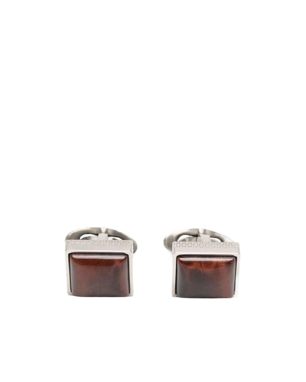 Tateossian White Square Cufflinks for men