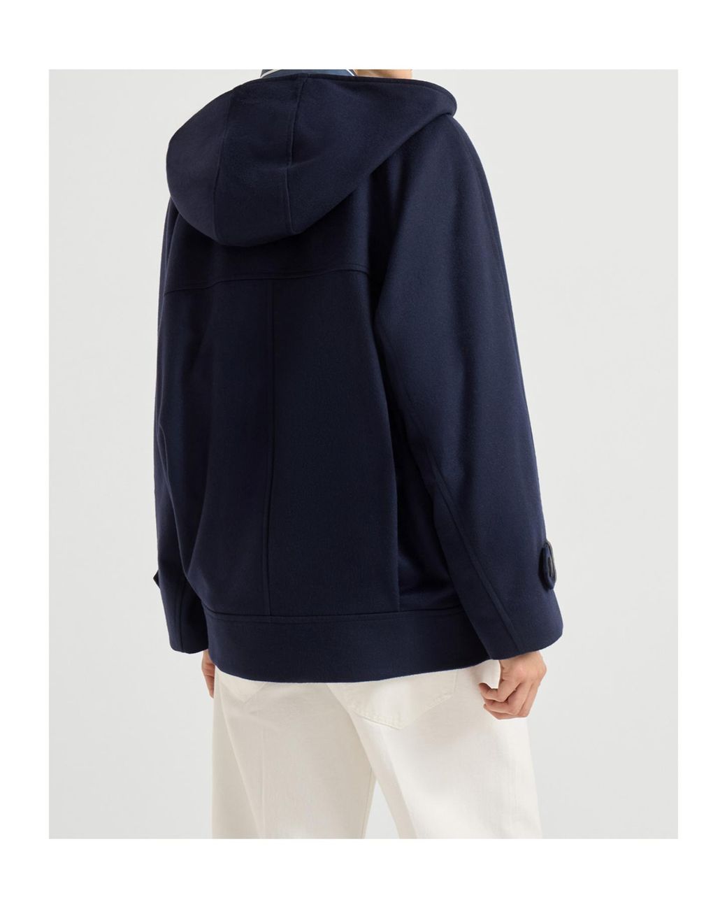 Brunello Cucinelli Blue Long-Sleeved Coat