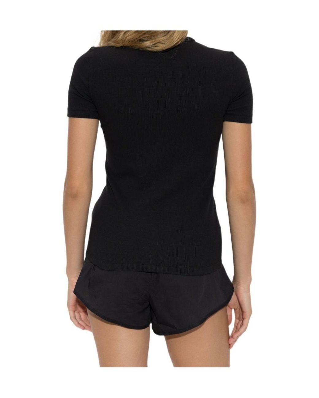 DIESEL Black T-Ribber Cutout Logo T-Shirt