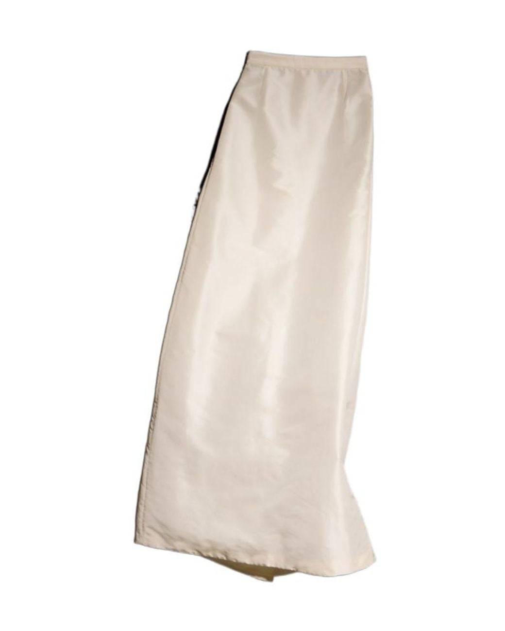 Gucci Natural Fine Silk Faille Long Skirt