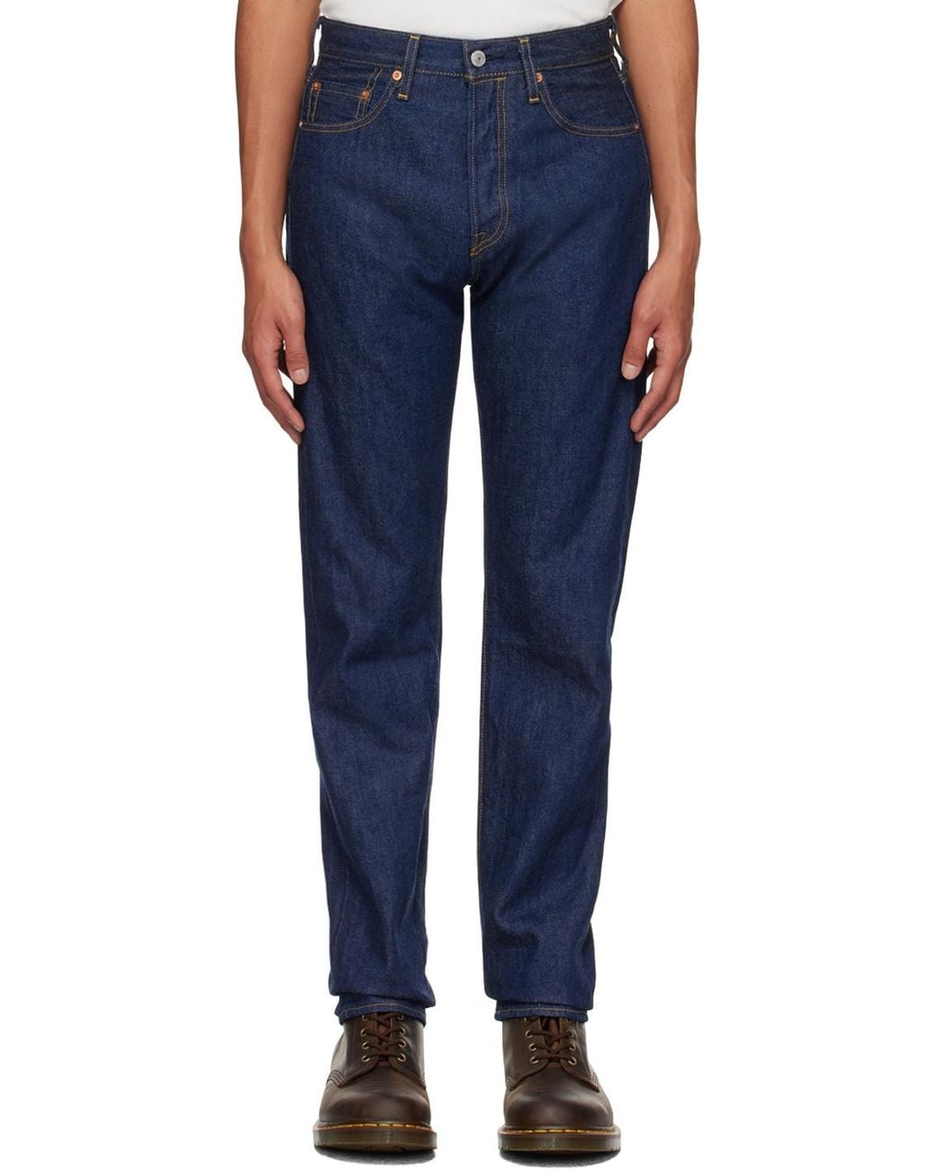 Levi's Blue 501 80S Straight-Leg Jeans for men