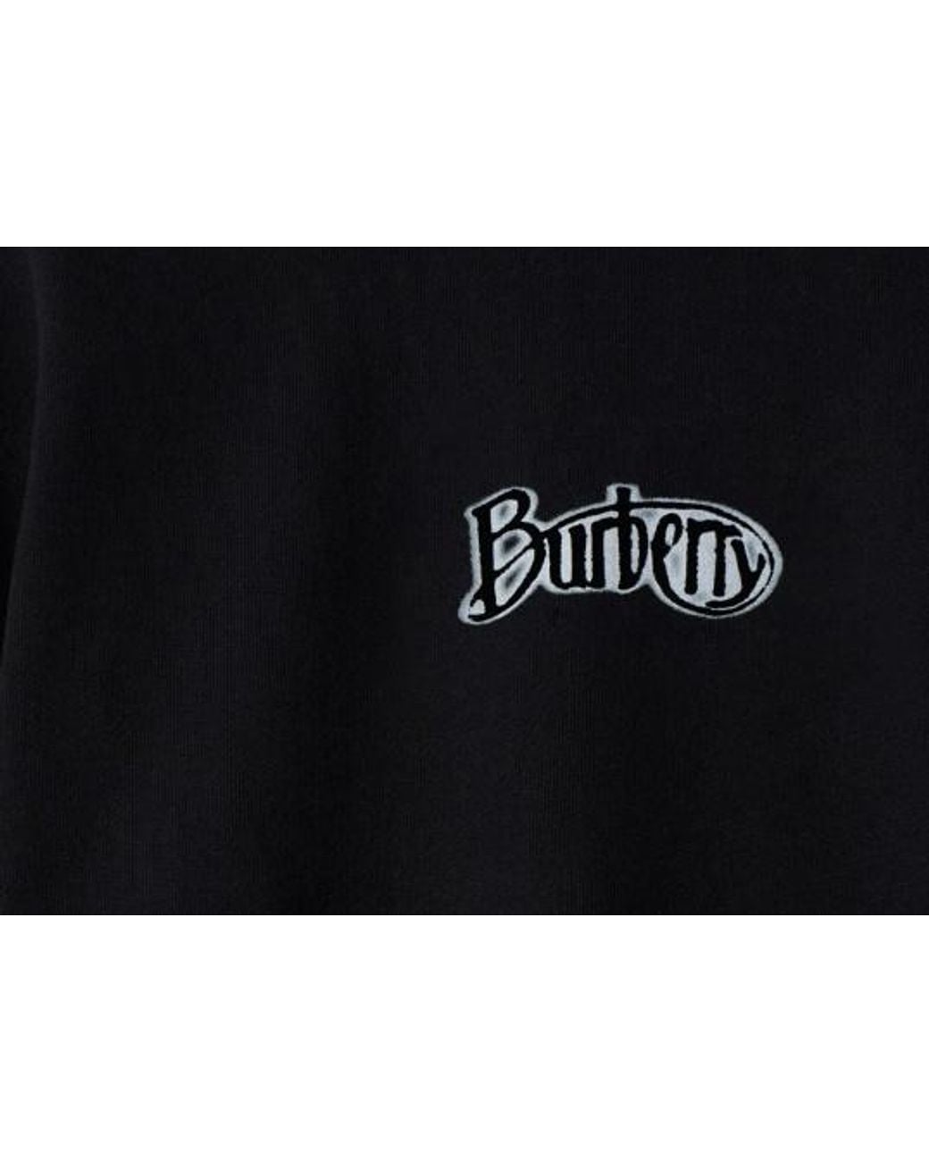 Burberry Black Logo Printed Crewneck Sweatshirt for men