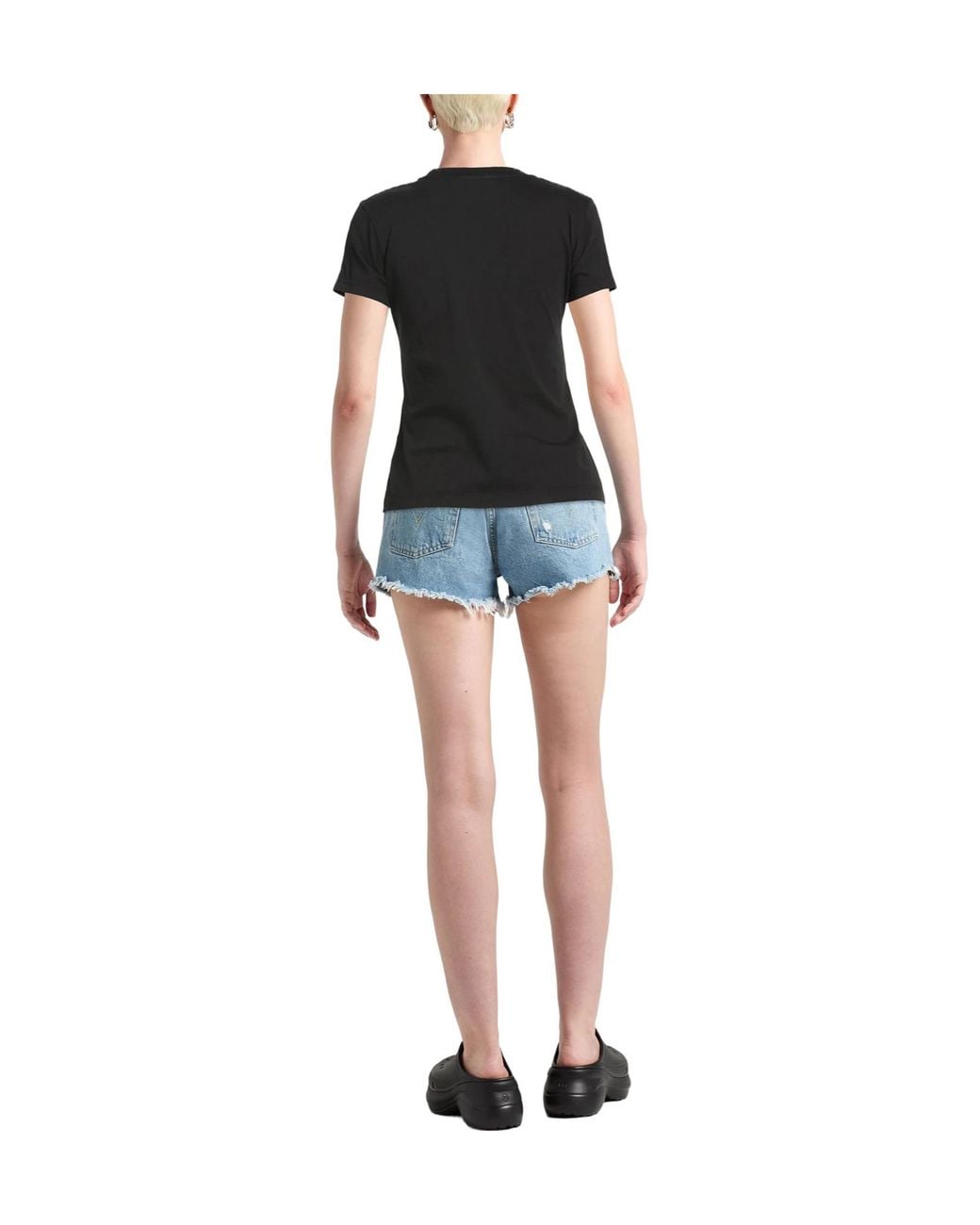 DIESEL Black Printed T-Shirt