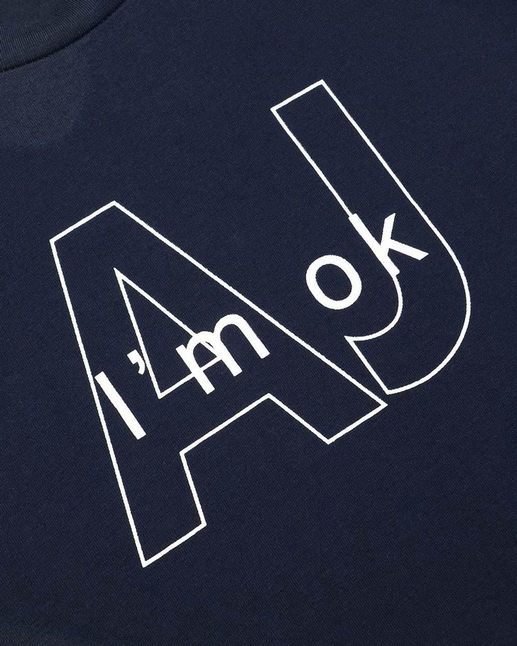 Armani Jeans Blue Printed Pattern T-Shirt