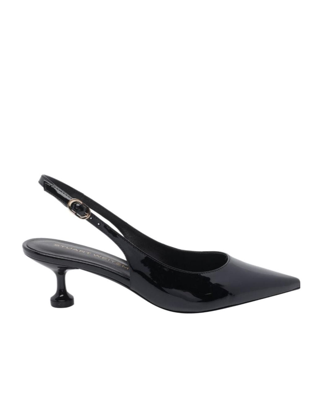 Stuart Weitzman Black Stuartini 50 Slingback Pumps