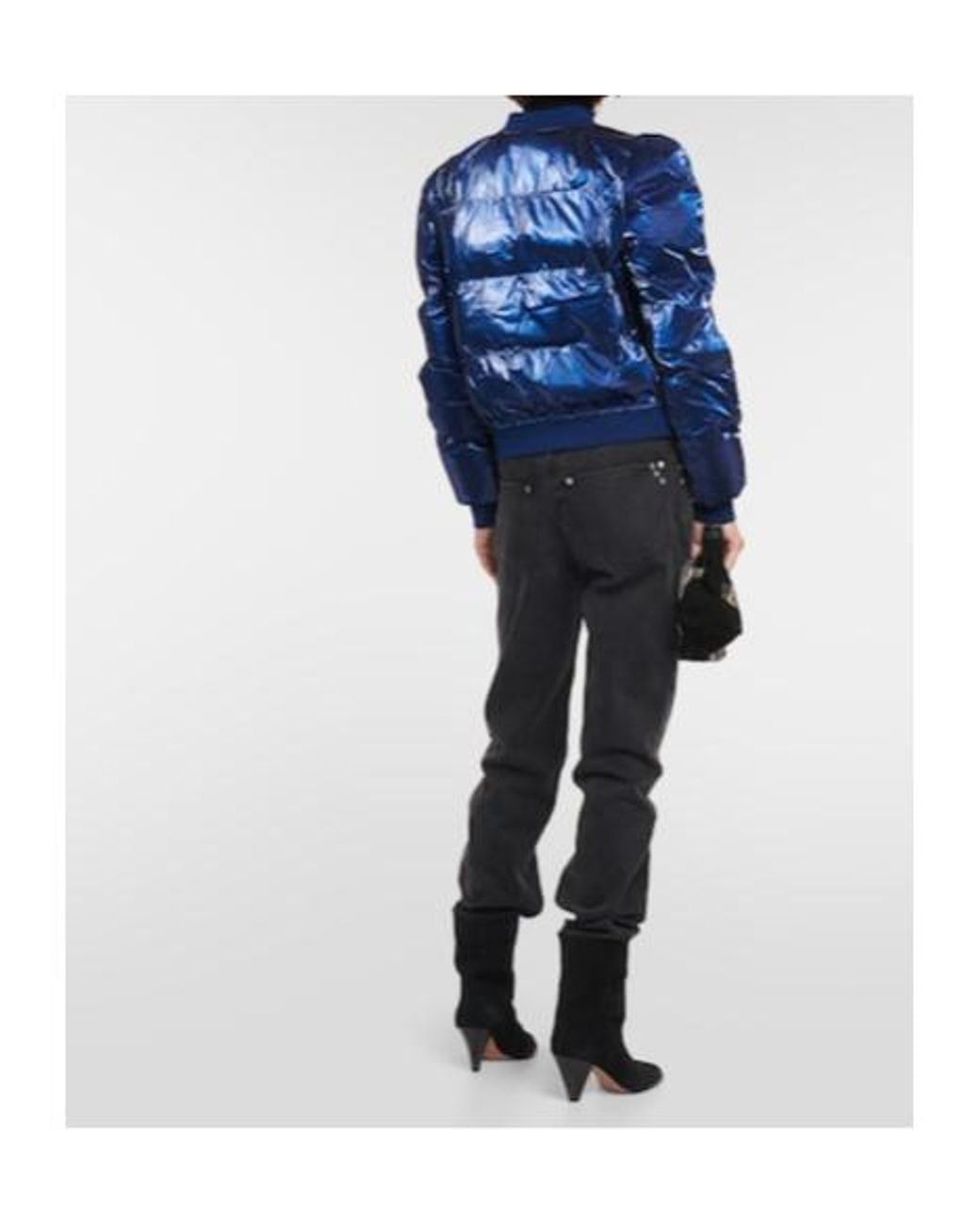 Isabel Marant Blue Cody Coated Puffer Jacket