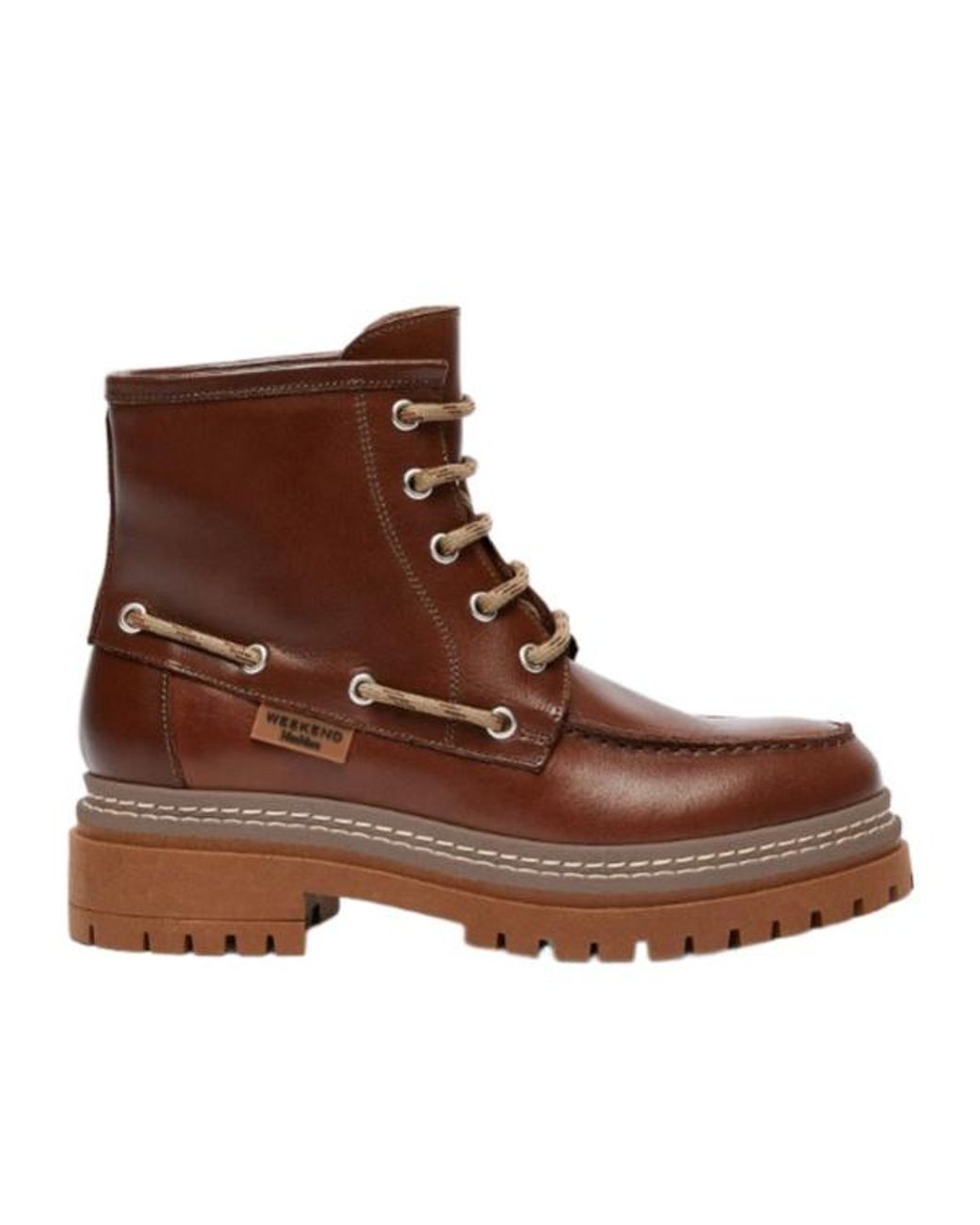 Weekend by Maxmara Brown Wkapantone Lace-Up Ankle Boots