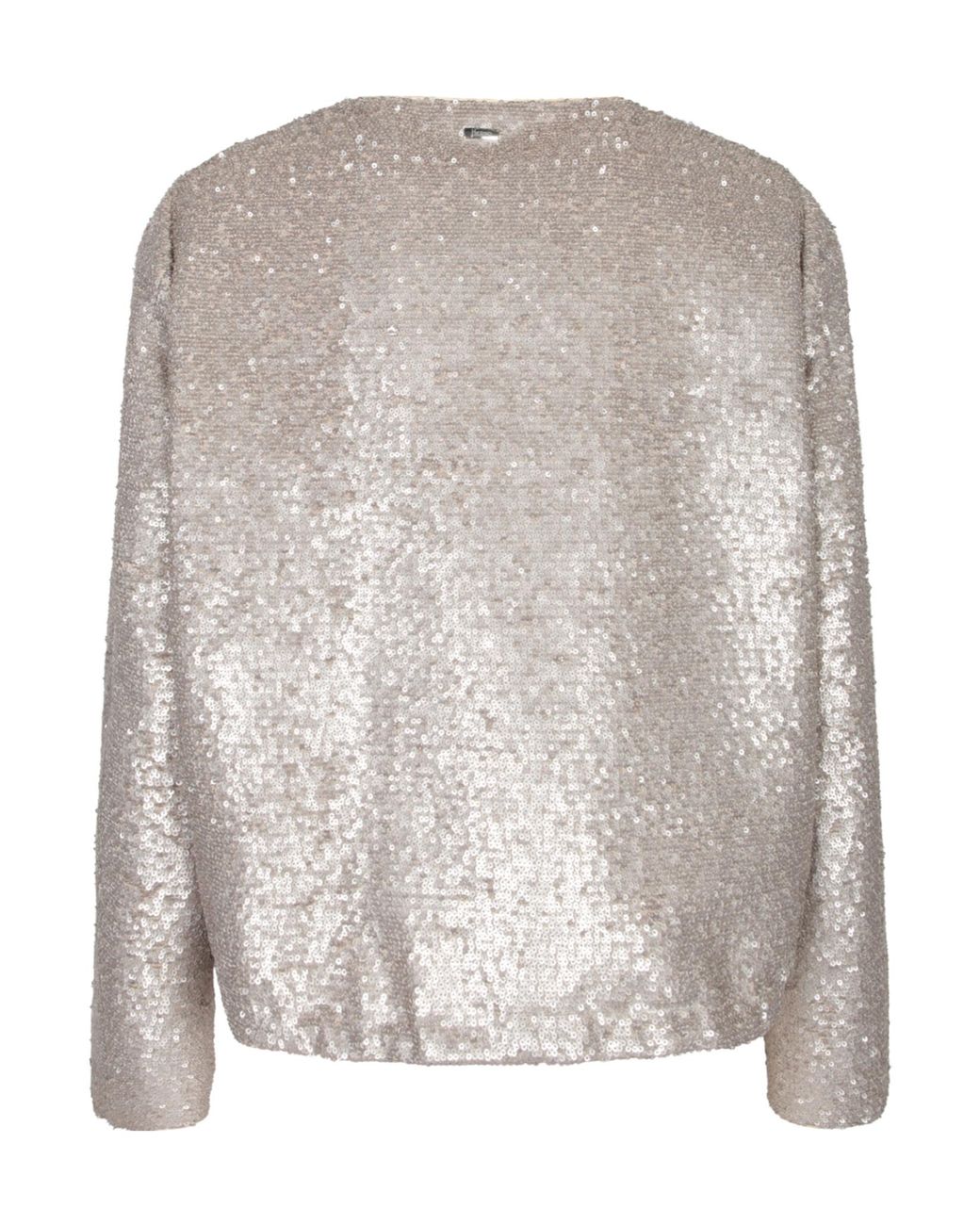 Herno Brown Resort Sequin-Embellished Bomber Jacket