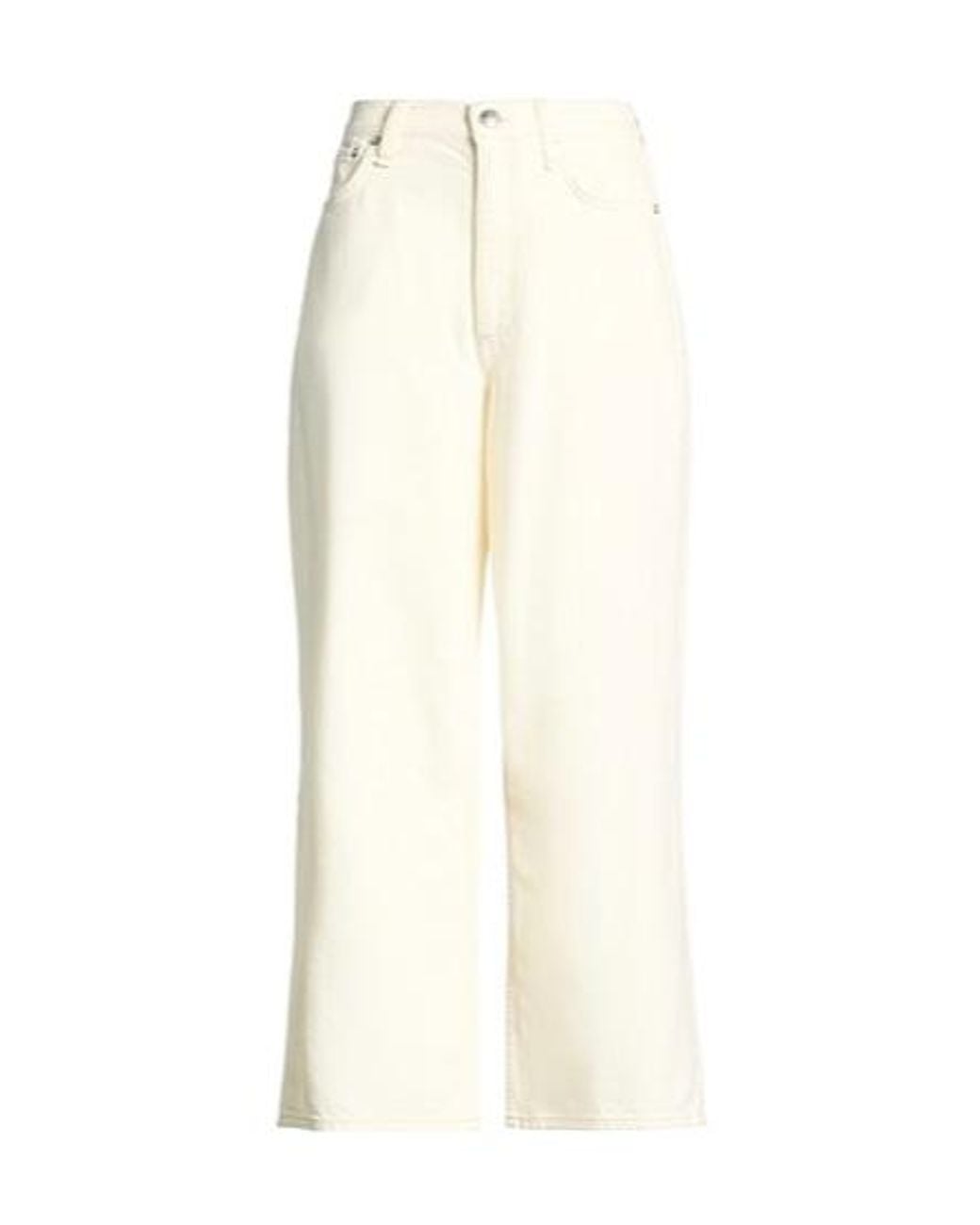 Rag & Bone White Loose Jeans