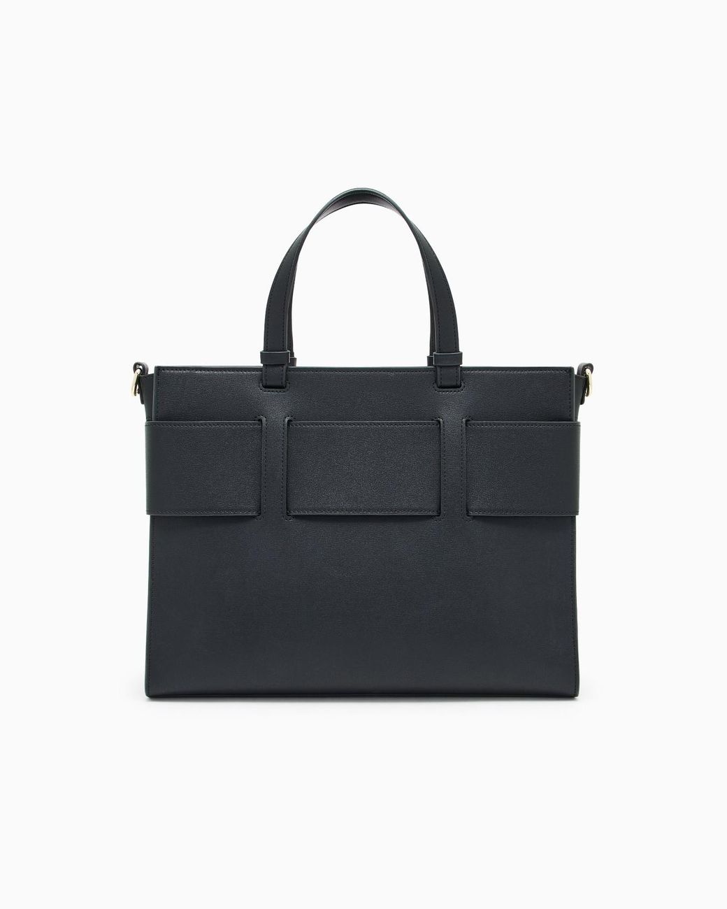 ARMANI EXCHANGE Black Large Tote Bag