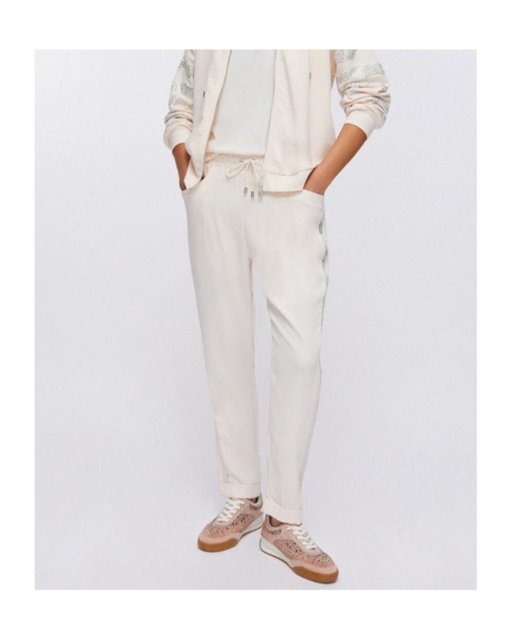 Liu Jo Natural Side Detail Trousers