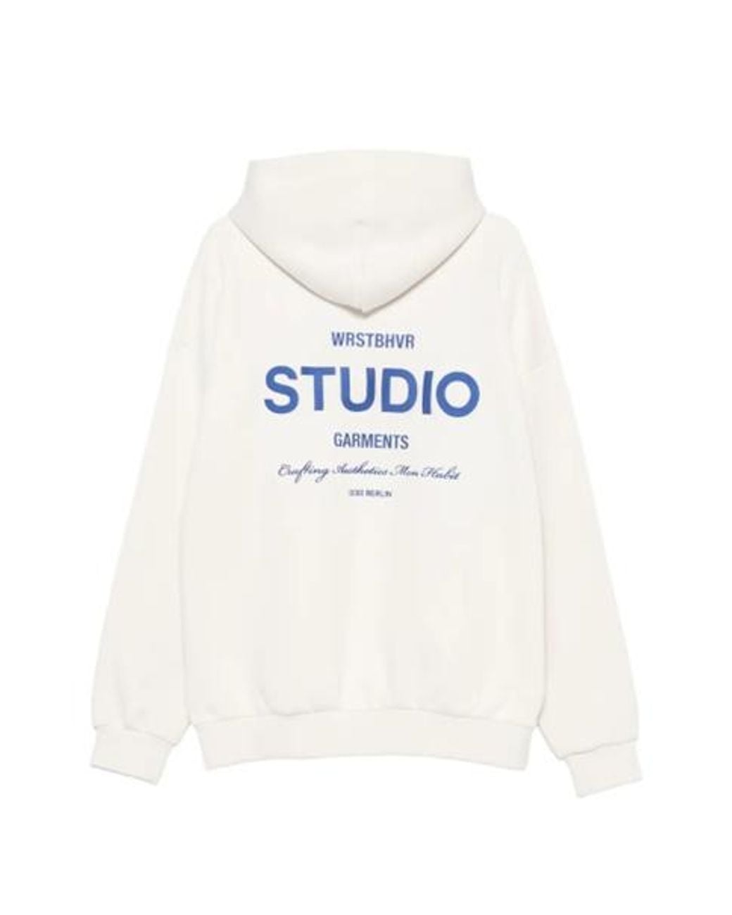 WRSTBHVR White Garm V5 Logo-Print Hoodie for men