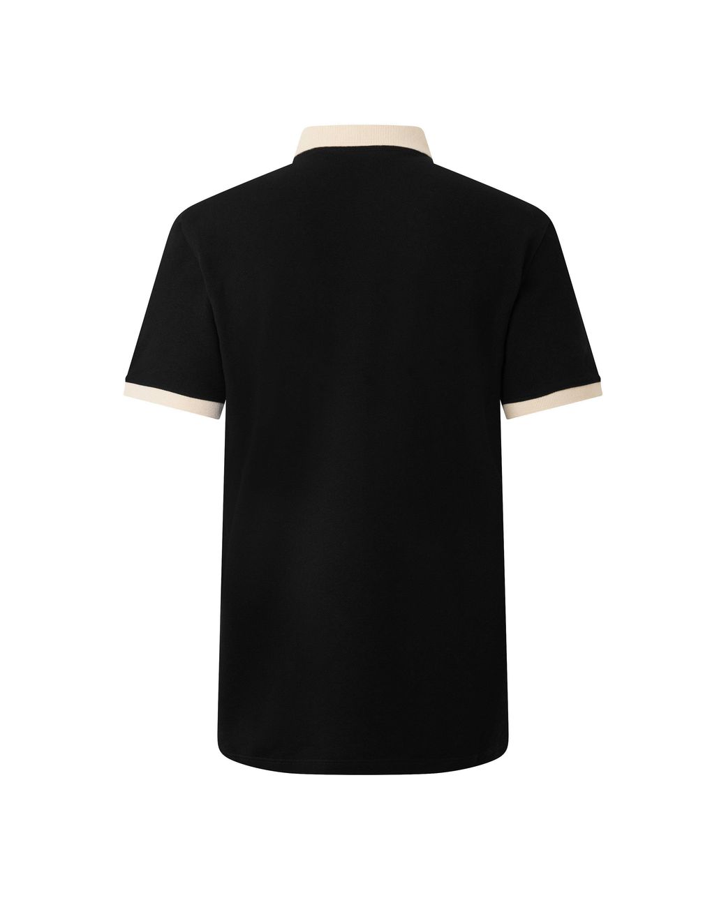 Valentino Black Short-Sleeve Pique Polo Shirt for men