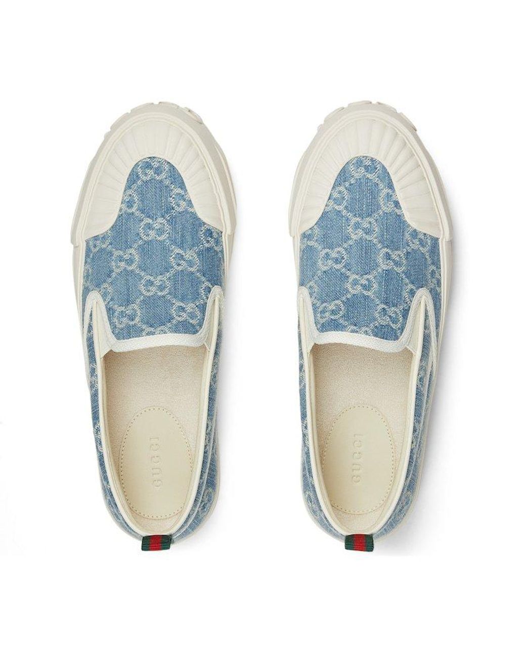 Gucci Blue GG Denim Slip-on Sneaker