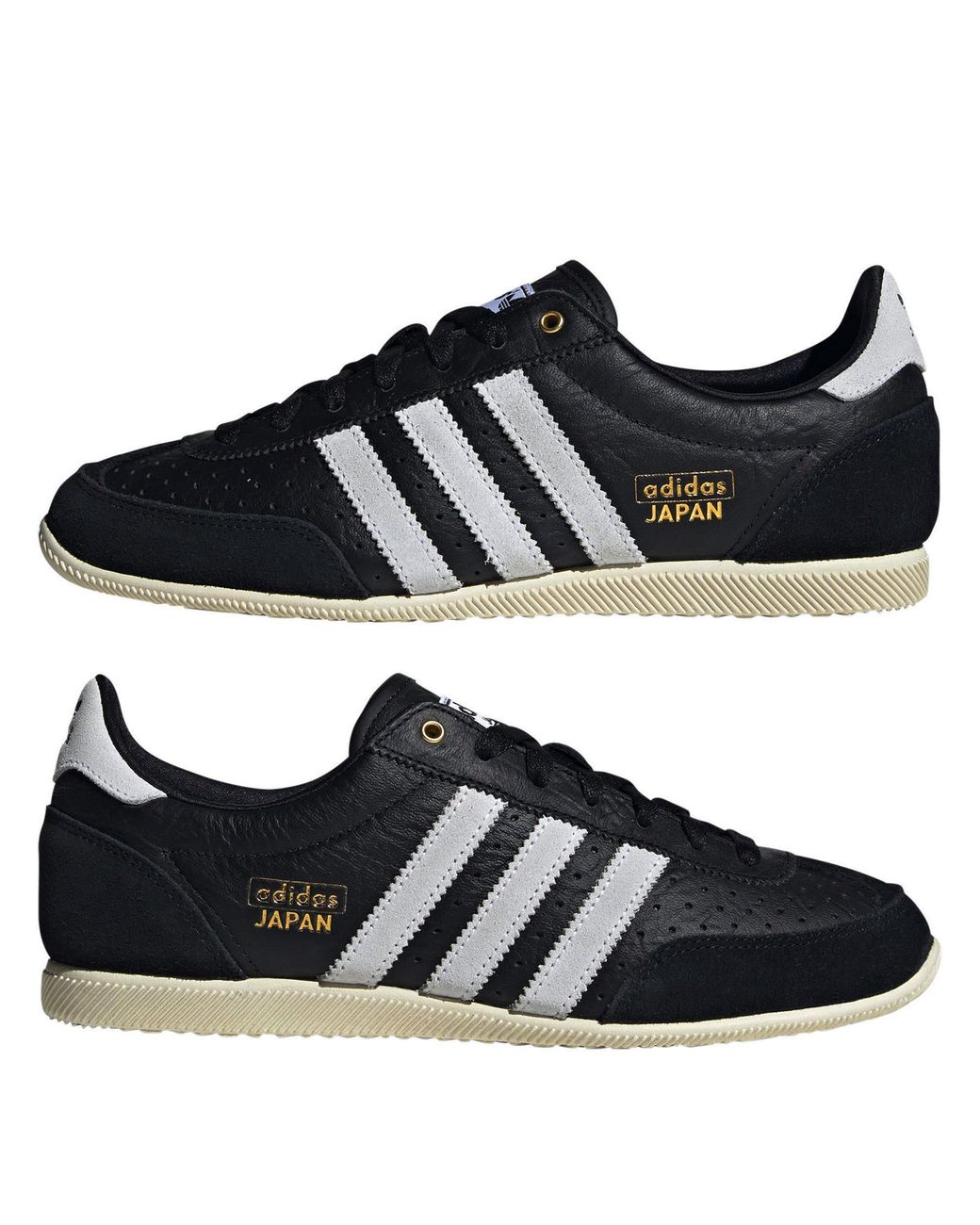 Adidas Originals Black Leather Sneakers