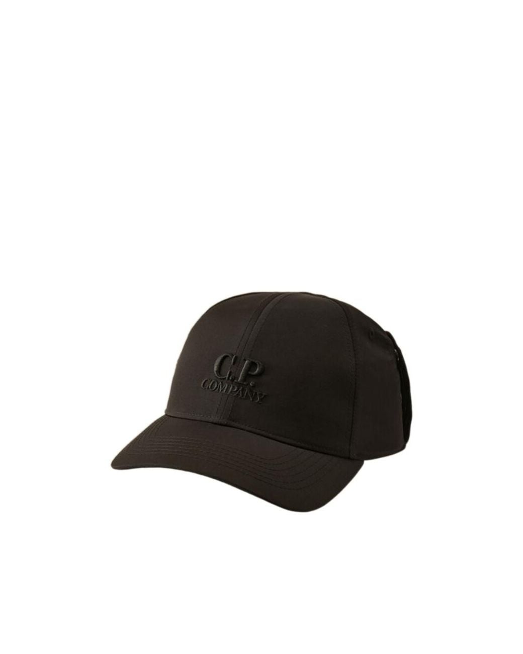 C P Company Black Goggle-Detail Baseball Cap for men