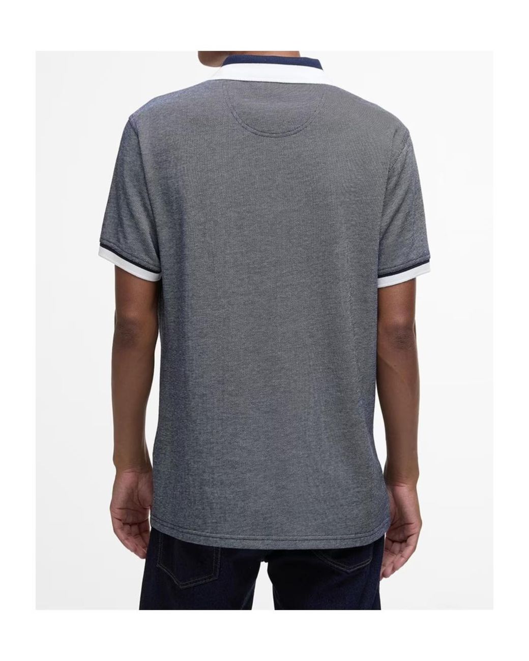 Barbour Gray Short-Sleeved Polo Shirt for men