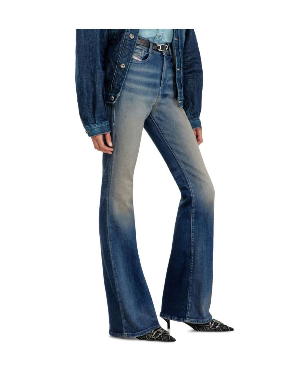 DIESEL Blue 1973 D Partt Flared Jeans