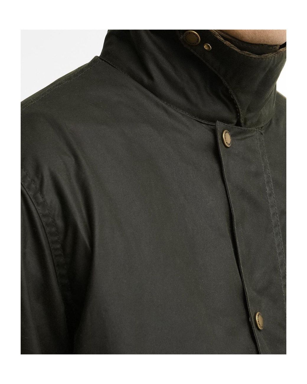 Barbour Black Stand Collar Utility Jacket for men